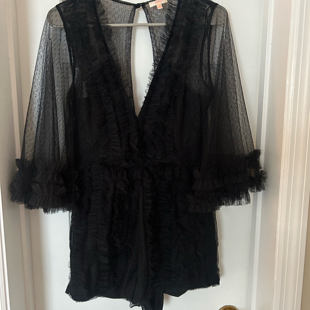 Ruffled Lacey Romper